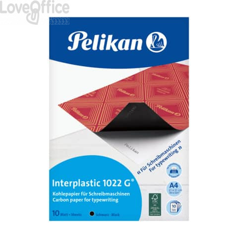 Carta carbone Pelikan Interplastic 1022G Nero - 401026 (conf.10)