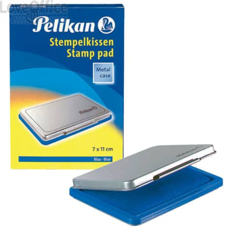 Cuscinetto inchiostrato per timbri Pelikan Blu - n° 2 - 7x11 cm - 0BEB13