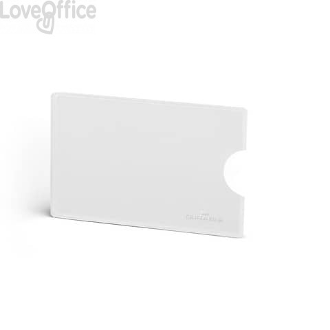 Tasca porta carte di credito DURABLE RFID SECURE CONFEZIONE RETAIL Trasparente 54x86mm conf.3 - 890319