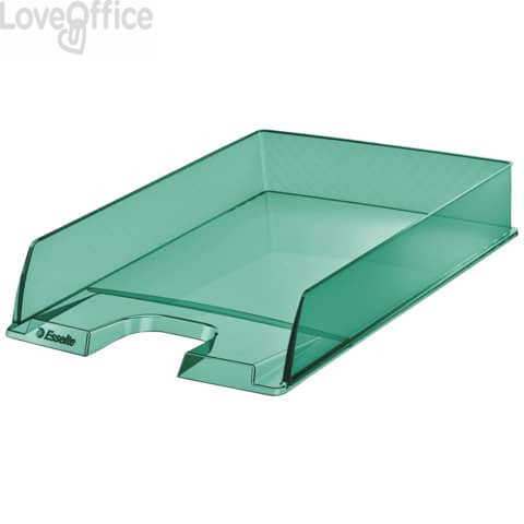 Vaschette portacorrispondenza Esselte Colour'Ice polistirolo A4 Verde Trasparente (conf.10)