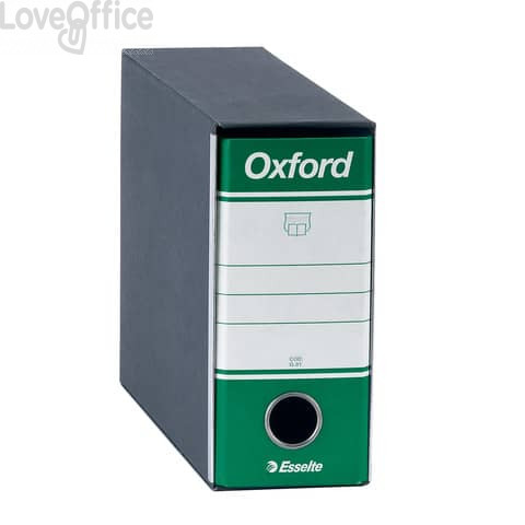 Esselte Raccoglitori Oxford - registratori formato memorandum A5 - Dorso 8 - 23x18 cm - Verde (conf.12)