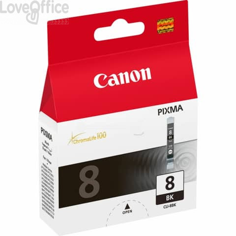 Cartuccia Canon Originale 0620B001 CLI-8BK Nero