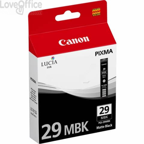 Cartuccia Originale Canon 4868B001 Chromalife 100 PGI-29 MBK Nero