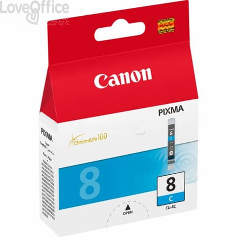 Cartuccia Canon Originale 0621B001 CLI-8C Ciano