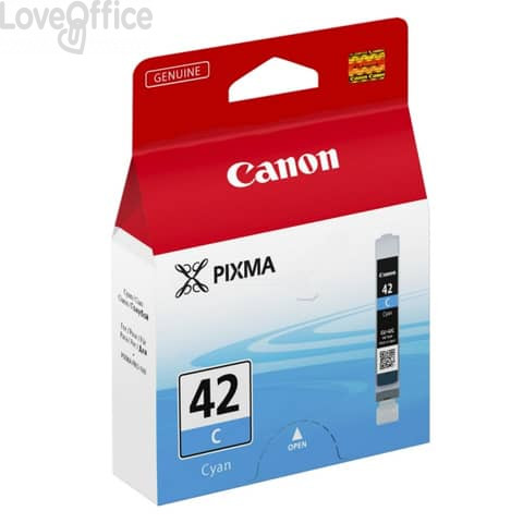 Cartuccia Originale Canon 6385B001 Chromalife 100+ CLI-42 C Ciano