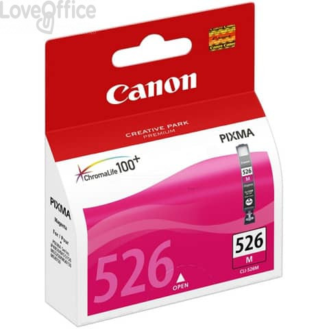 Cartuccia Originale Canon 4542B001 Chromalife 100+ CLI-526M Magenta