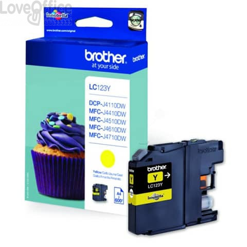 Cartuccia Ink-jet LC-123 Brother Giallo LC-123Y