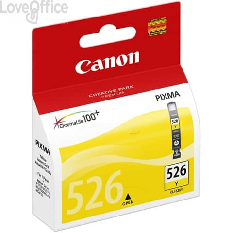 Cartuccia Originale Canon 4543B001 Chromalife 100+ CLI-526Y Giallo 