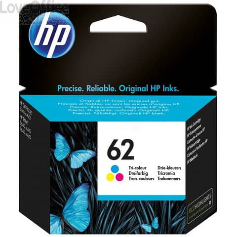 Originale HP C2P06AE Cartuccia Ink-jet 62 3 colori