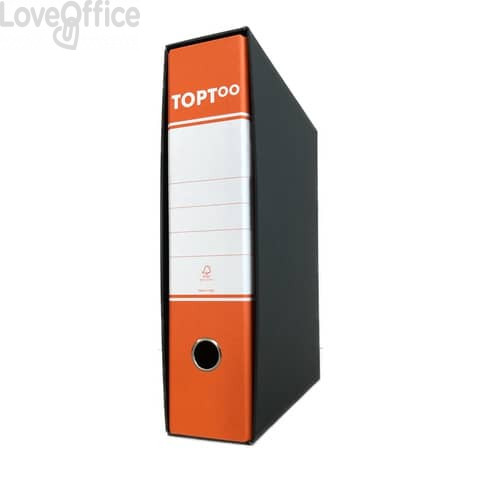 Registratori protocollo TOPToo con custodia Dorso 8 cm Arancio 23x33 cm (conf.6)