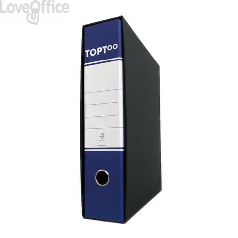 Registratori protocollo TOPToo con custodia Dorso 8 cm Blu 23x33 cm (conf.6)