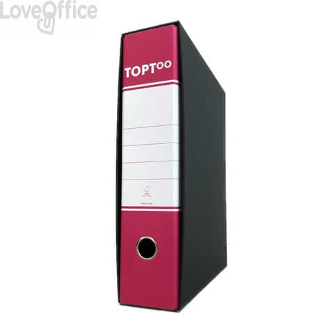Registratori protocollo TOPToo con custodia Dorso 8 cm Magenta 23x33 cm (conf.6)