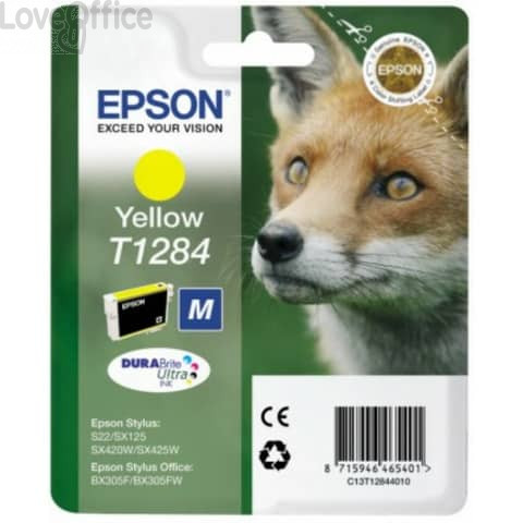 Cartuccia Originale Epson C13T12844011 Ink-jet blister RS Durab.Ult./Volpe-M T1284 Giallo 