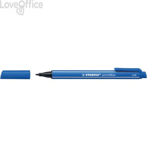 Fineliner Stabilo pointMax 0.8 mm Blu oltremare (conf.10)