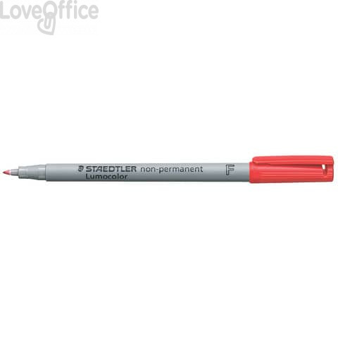Penna a punta sintetica Staedtler Lumocolor® - F - non-permanente 316 0,6 mm Rosso - 316-2