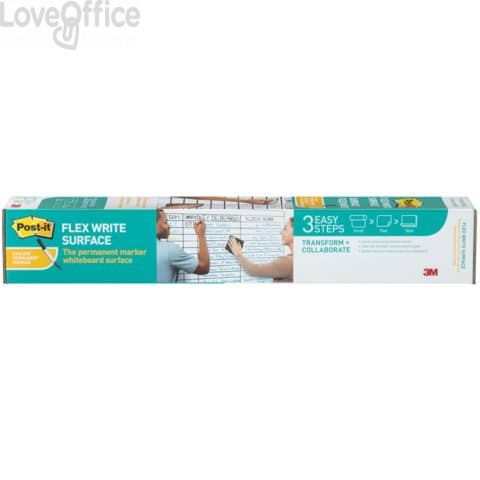 Lavagna cancellabile Bianca adesiva Post-it® Flex & Write Surface - 60,9x91,4 cm - FWS3x2
