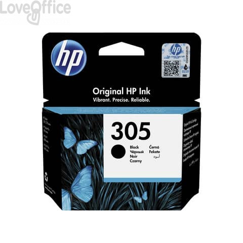 Cartuccia HP Originale Ink 305 HP Nero 3YM61AE