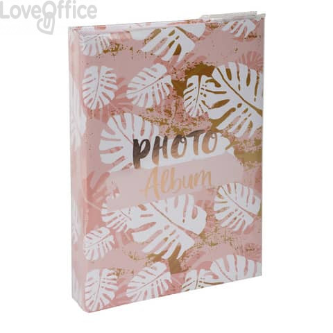 Album portafoto con tasche per 300 foto Exacompta Pastel Tropic - 22,5x32,5 cm Rosa