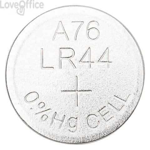 Batterie alcaline a bottone 1.5V Q-Connect LR44 - KF14557 (conf.10)