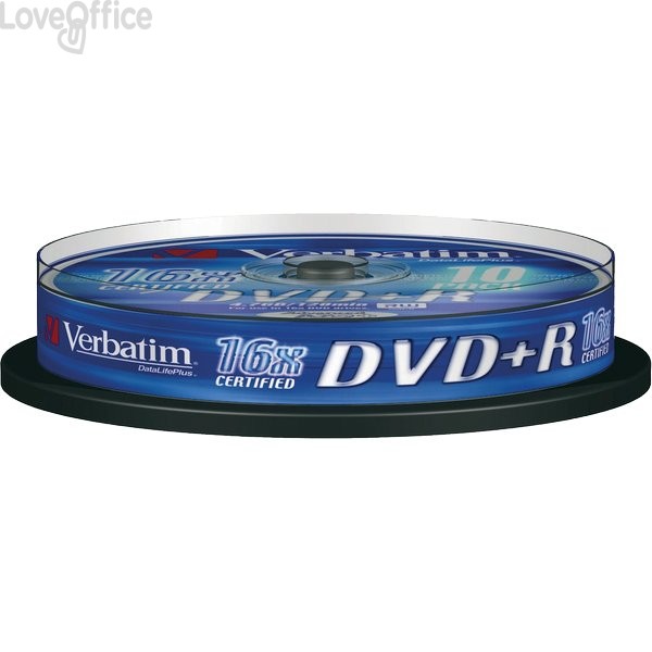 DVD Verbatim - DVD+R - 4,7 Gb - 16x - Spindle (conf.10)