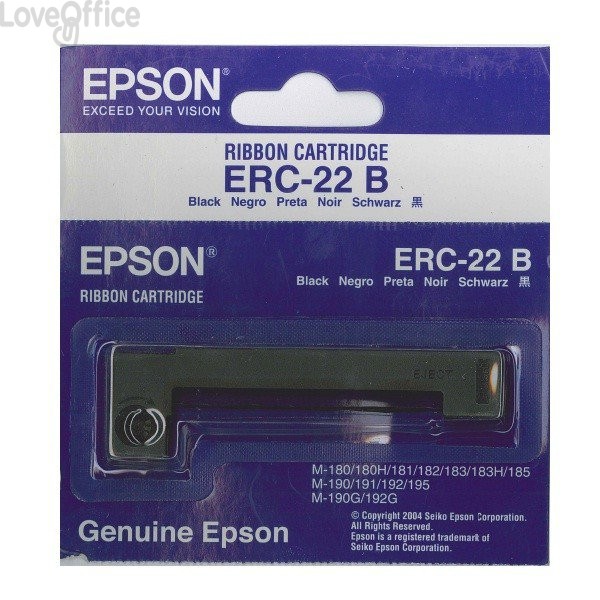 Originale Epson C43S015358 Nastro ERC-22B Nero