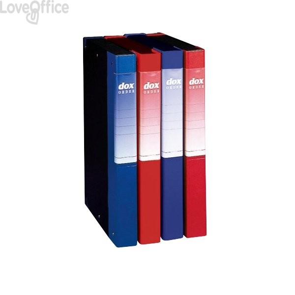 Cartellina Dox Order - Dorso 4 - 24,5x34 cm - Blu