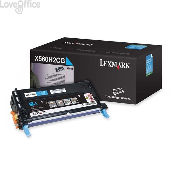 Originale Lexmark X560H2CG Toner alta resa Ciano
