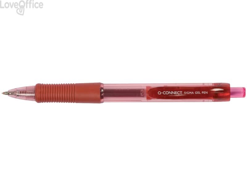 Penne a sfera inchiostro gel Q-Connect Sigma M rosso (conf.12)