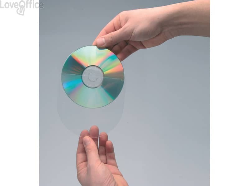 Custodia per CD/DVD Q-Connect 100 pezzi Q-Connect 12,6x12,6 cm Trasparente - KF27031 (conf. 100)