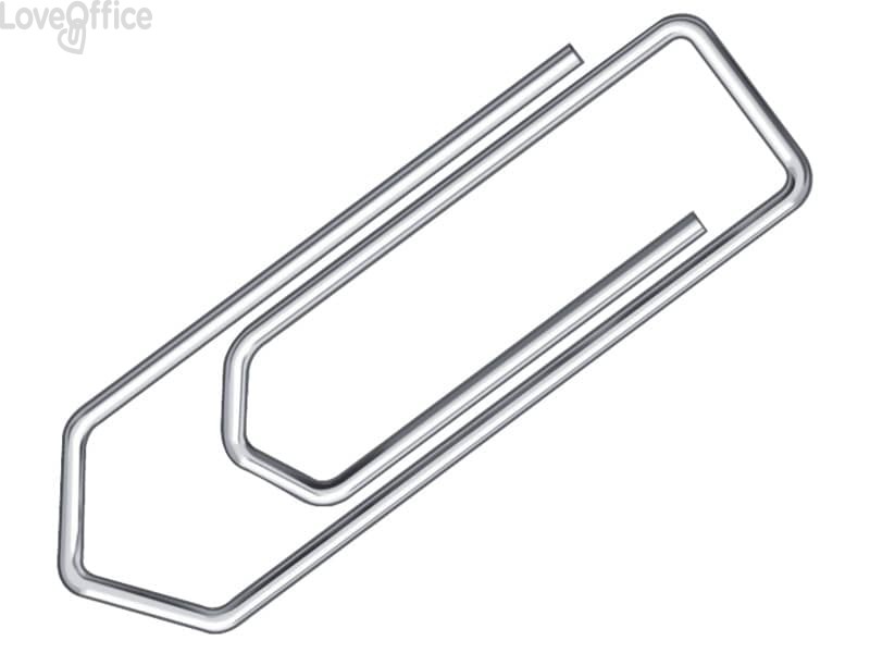Fermagli Q-Connect filo d'acciaio nichelato 20 mm - KF01306 (conf.100)