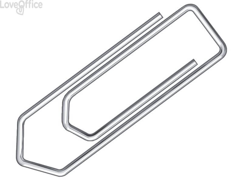 Fermagli Q-Connect filo d'acciaio nichelato 50 mm - KF01677 (conf.100)