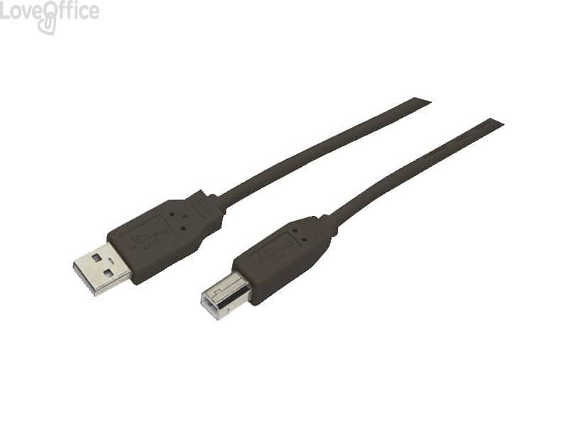 Cavo di collegamento Media Range USB 2.0 A/B Nero MRCS102
