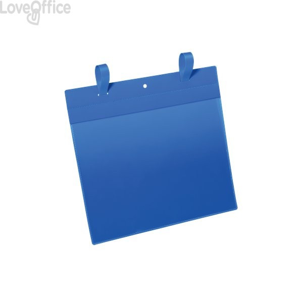 Buste logistica e Magazzino Durable Blu - aletta di chiusura - 29,7x21,0 cm - inserto A4 orizzontale 1751-07 (conf.50)