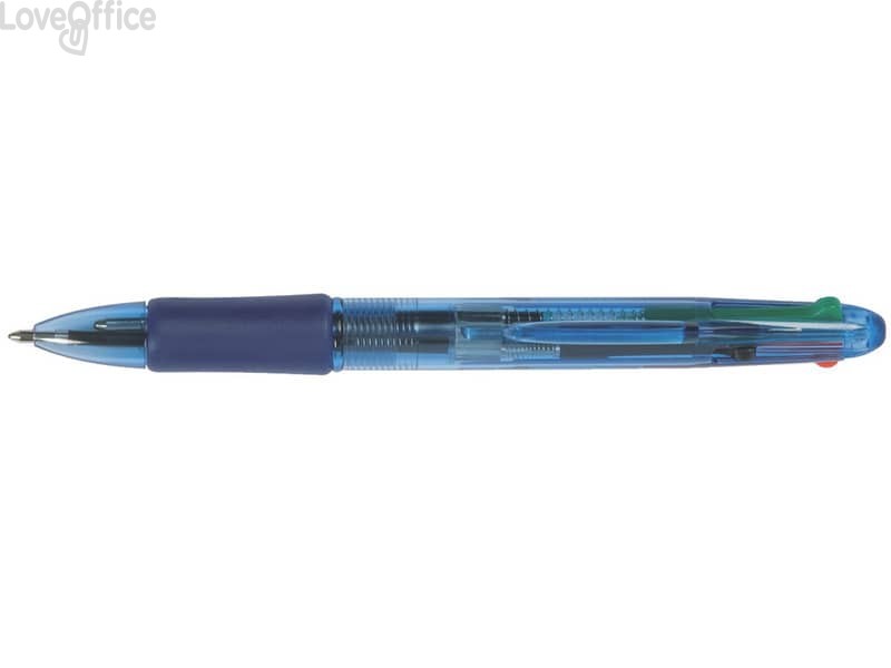 Penne a sfera Q-Connect quattro colori - 0,7 mm (conf.10)