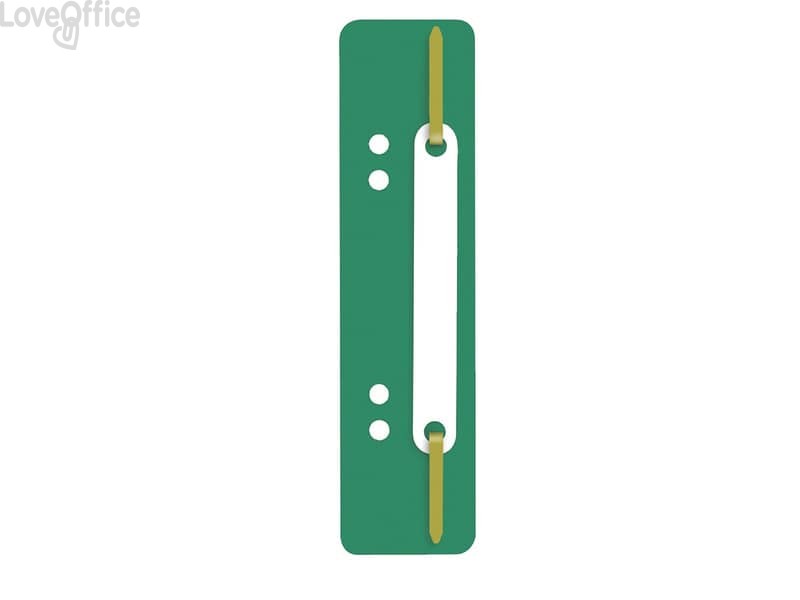 Pressini fermafogli Q-Connect 34x150 mm verde (2 conf. da 25 pezzi cadauna)