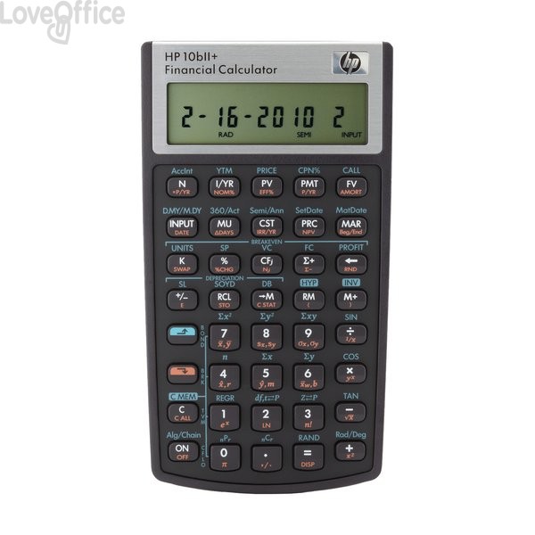 Calcolatrice finanziaria universale HP10BII+ - 12 cifre - Nero - HP-10BIIPLUS/UUZ