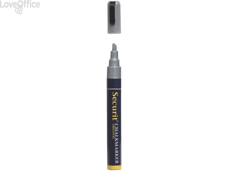 Pennarello a Gesso Liquido Argento Securit® Chalkmarker - a punta media - 2-6 mm SMA510-SL