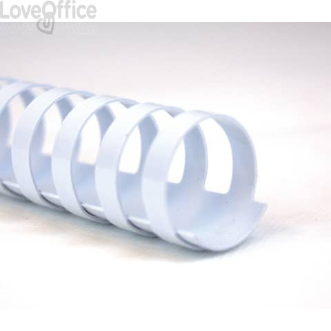Dorsi plastici CombBind a 21 anelli - 16 mm A4 - fino a 145 fogli - GBC Bianco - 4028610 (conf.100)