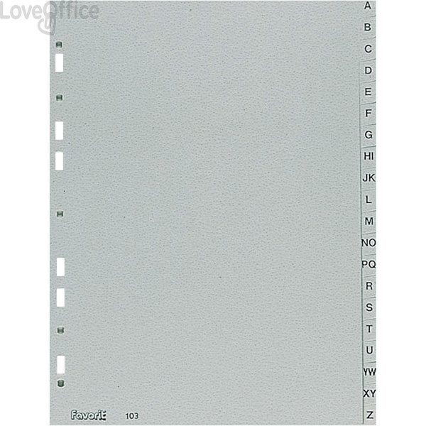 350 Divisori alfabetici in ppl per Rubrica Esselte - A4 maxi - 24,5x30,5 cm  3.88 - Archiviazione - LoveOffice®