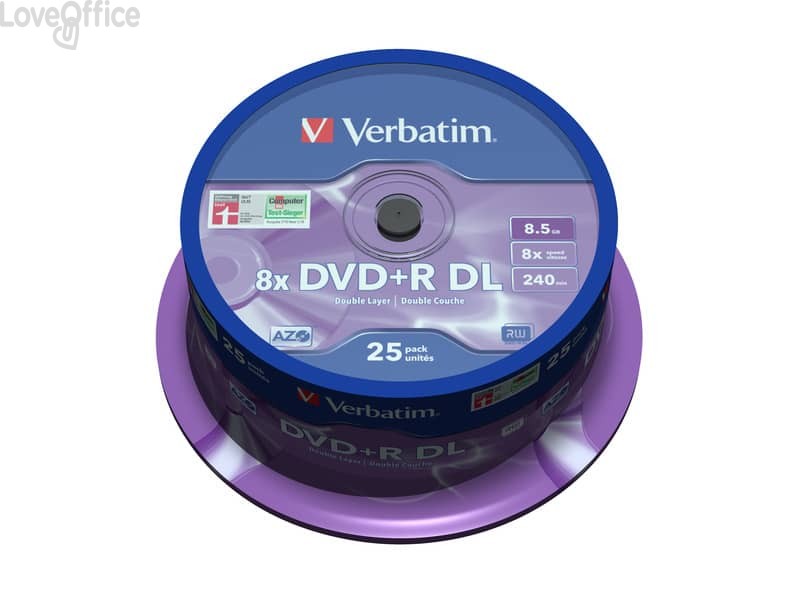 DVD-R Double Layer Verbatim 8.5 GB -r - 43757 (conf.25)