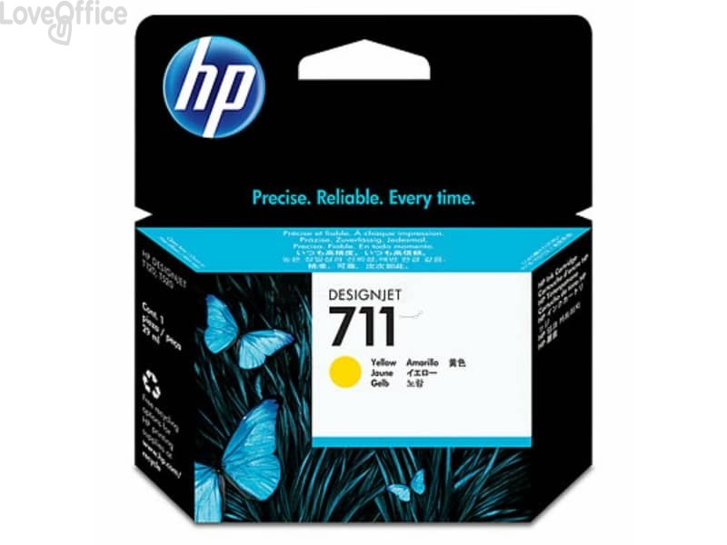 Cartucce Ink-jet 711 HP Giallo - CZ136A (conf.3)