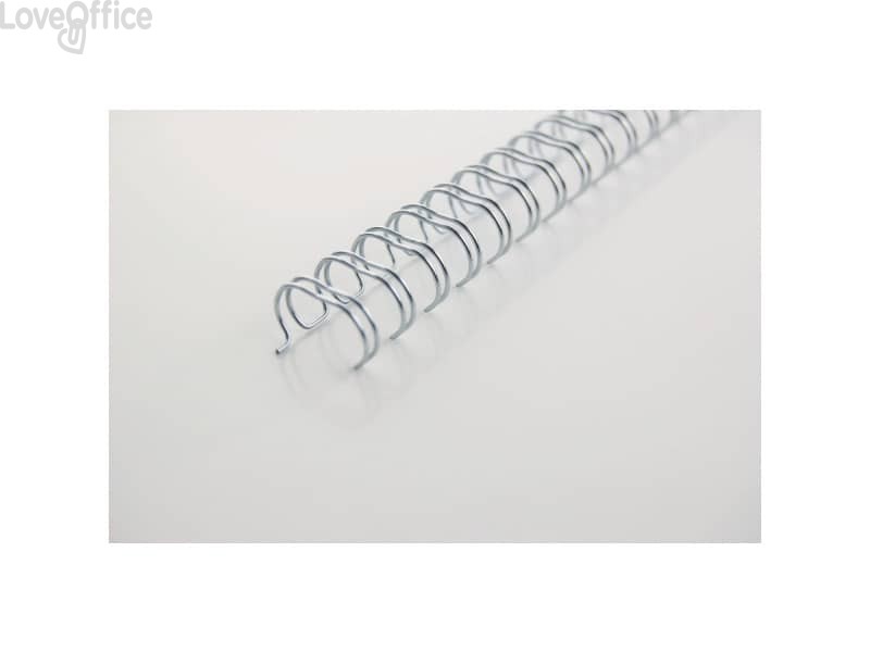 Spirali metalliche a 34 anelli GBC Wirebind 6 mm - fino a 55 fogli - A4 - Nero - RG810410 (conf.100)