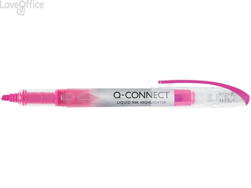 Evidenziatori a penna rosa Q-Connect 1-4 mm KF00398 (conf.12)