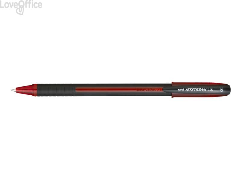 Penne roller Uni Jetstream 101 - 1 mm Rosso - M (conf.12)