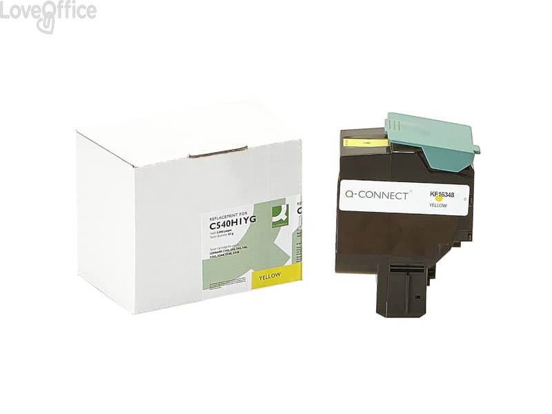 Toner compatibile Lexmark C540H1YG giallo Q-Connect 