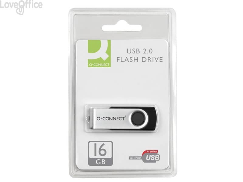 Flash Drive Q-Connect Chiavetta USB 2.0 16 GB KF41513