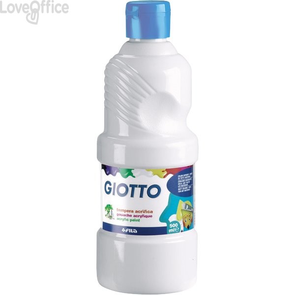 Tempera acrilica GIOTTO - Bianco - 500 ml - 533701