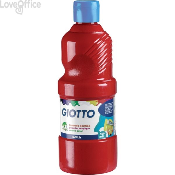 Tempera acrilica GIOTTO - Rosso - 500 ml