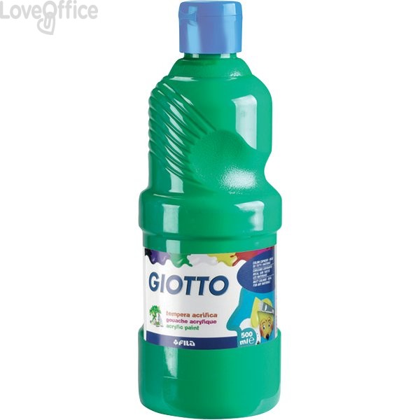 Tempera acrilica GIOTTO - Verde - 500 ml