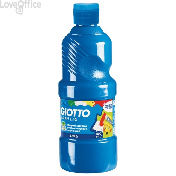 Tempera acrilica GIOTTO - Ciano - 500 ml